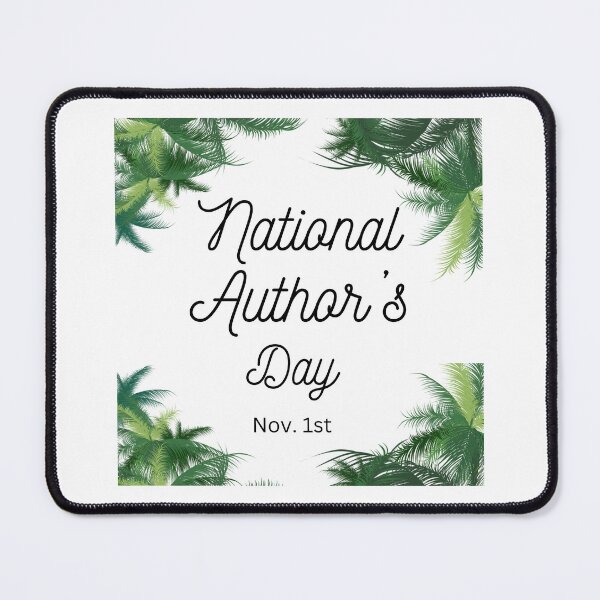 Item preview, National Author's Day November 1st design, palm trees designed and sold by Susan-Marie220.