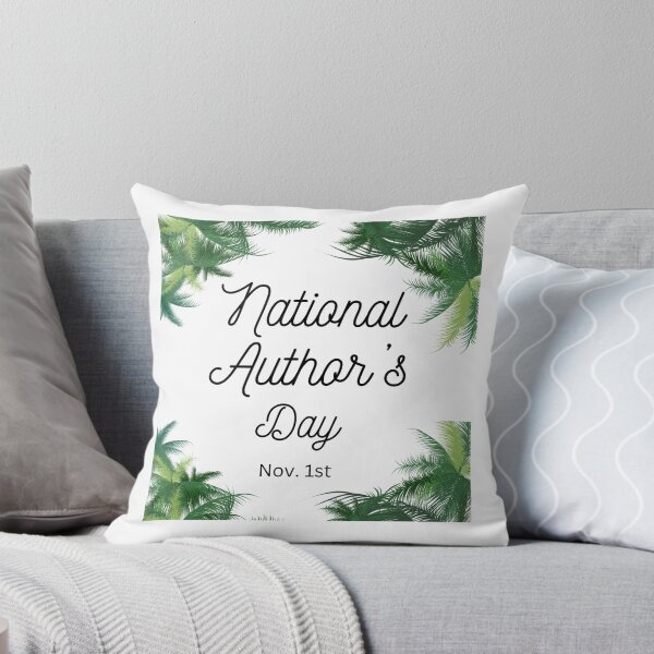Item preview, National Author's Day November 1st design, palm trees designed and sold by Susan-Marie220.