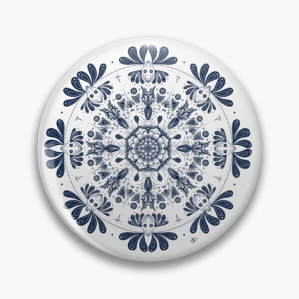 Item preview, Beautiful Mask - Floral Mandala (Dark variation) designed and sold by Kara Cooper.