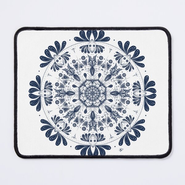 Item preview, Beautiful Mask - Floral Mandala (Dark variation) designed and sold by Kara Cooper.