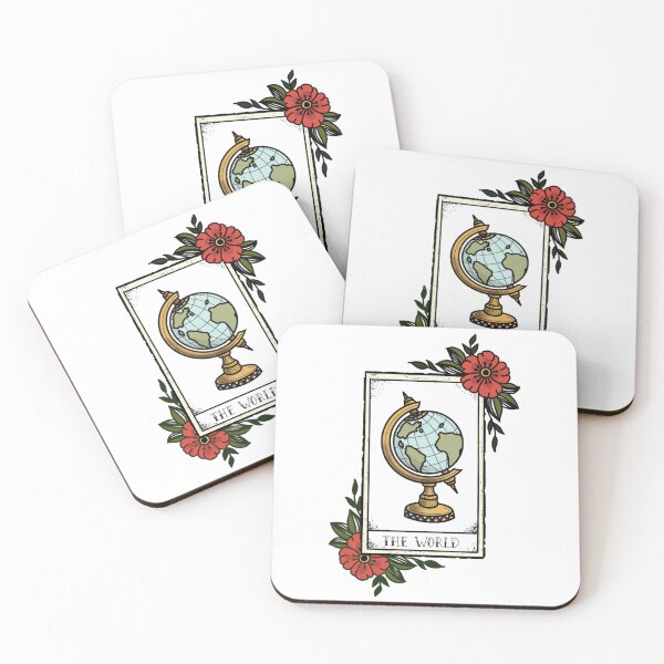 Artikelvorschau, Die Welt-Tarot-Karte entworfen und verkauft von Samantha Chapman.