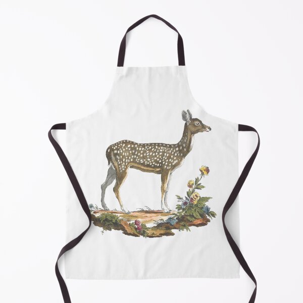 Item preview, Female Deer Standing in Dirt with Flowers Vintage Chromolithograph Doe Painting Animal Lover Gift designed and sold by ElegantTeaTime.