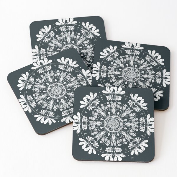 Item preview, Beautiful Mask - Floral Mandala (White variation) designed and sold by Kara Cooper.