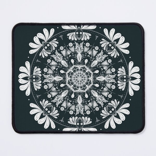 Item preview, Beautiful Mask - Floral Mandala (White variation) designed and sold by Kara Cooper.