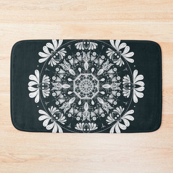 Item preview, Beautiful Mask - Floral Mandala (White variation) designed and sold by Kara Cooper.