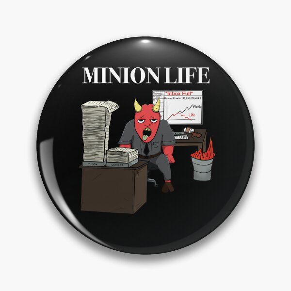 Item preview, Minion Life Over Worked Demon In The Office designed and sold by JonnyVsTees.