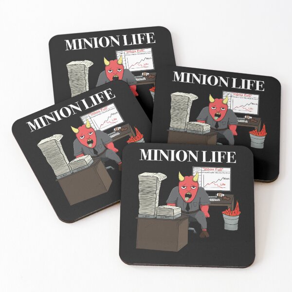 Item preview, Minion Life Over Worked Demon In The Office designed and sold by JonnyVsTees.