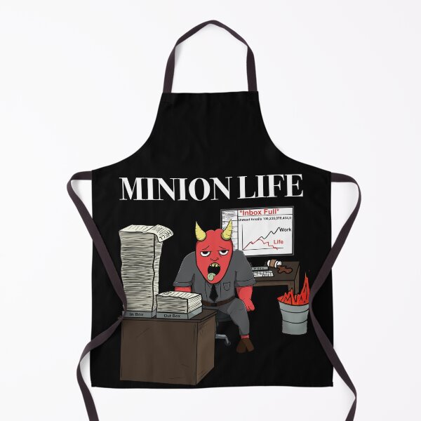 Item preview, Minion Life Over Worked Demon In The Office designed and sold by JonnyVsTees.