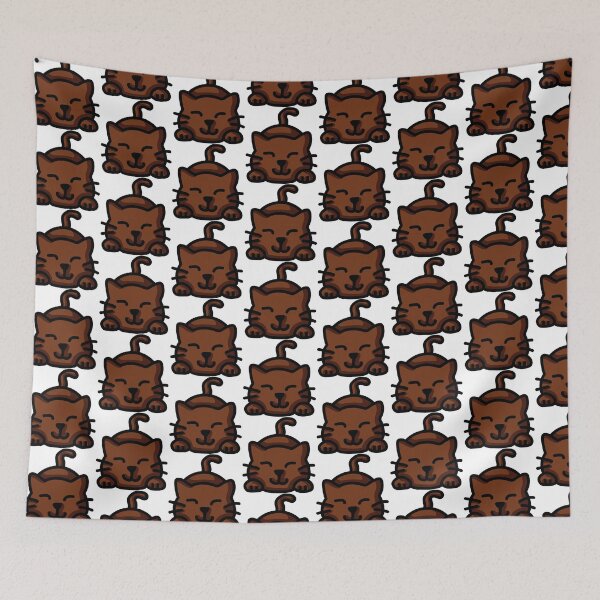 Item preview, cute brown cat  designed and sold by ChesssesShop.