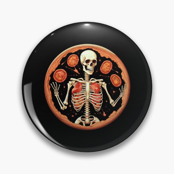 Item preview, Halloween Pizza Skeleton designed and sold by Mateusz Majcherek.