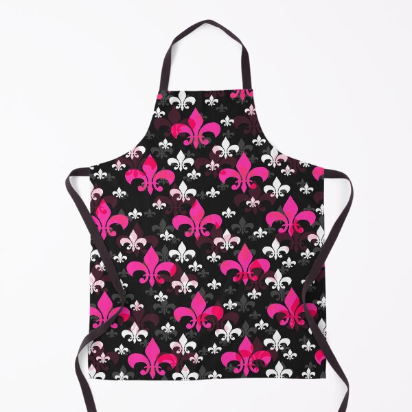 Item preview, Flor de lis negra rosada designed and sold by PatternTitan.
