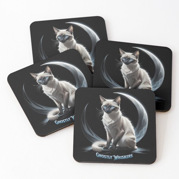 Item preview, Ghostly Whiskers! Halloween Design, Siamese designed and sold by RuyaFab.