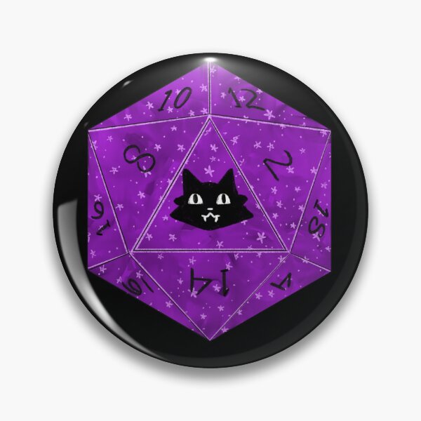 Item preview, D20 black cat designed and sold by Moonmothman11.