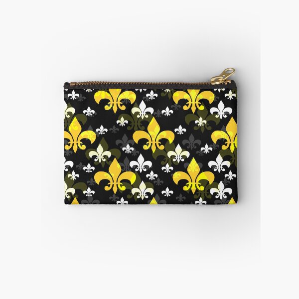 Item preview, Yellow Black Fleur De Lis designed and sold by PatternTitan.