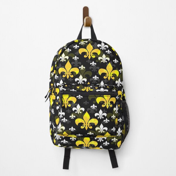 Item preview, Yellow Black Fleur De Lis designed and sold by PatternTitan.