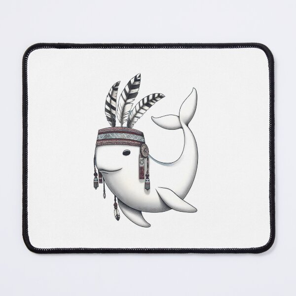 Item preview, Boho Inspired Inuit White Whale designed and sold by ElLocoMus.
