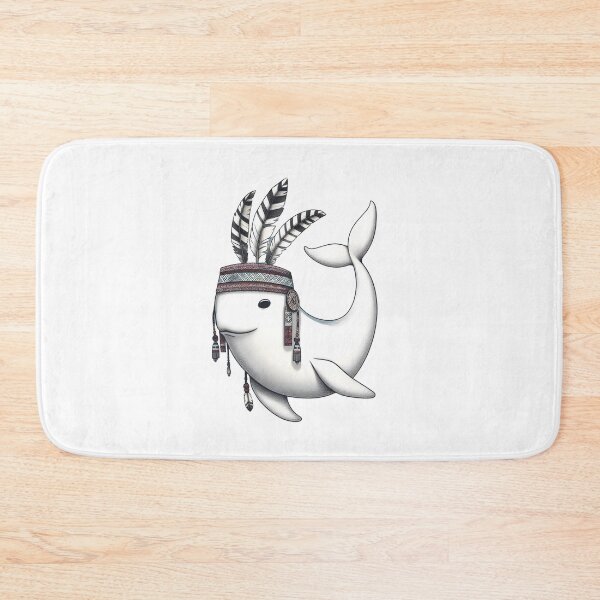 Item preview, Boho Inspired Inuit White Whale designed and sold by ElLocoMus.