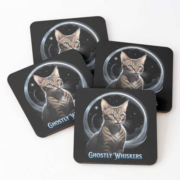 Item preview, Ghostly Whiskers! Halloween Design, Bengal designed and sold by RuyaFab.