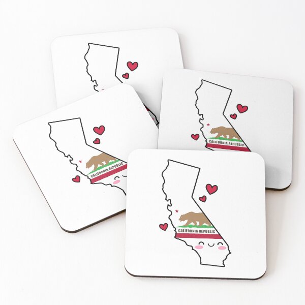 Item preview, California State Flag Map Smile with Love designed and sold by pixelsparkzone.