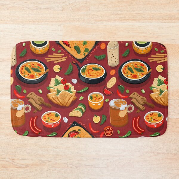 Item preview, indian food seamless designed and sold by Ttthunder123.