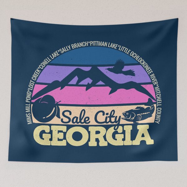 Item preview, Sale City Georgia Sunset Retro Vintage Local Pride Logo designed and sold by CRHPOD20.