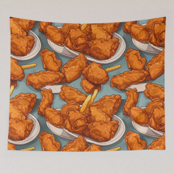 Item preview, fried chicken seamless designed and sold by Ttthunder123.