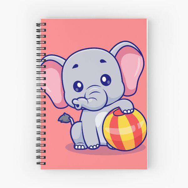 Item preview, Cute Elephant Playing Ball Circus Cartoon Icon designed and sold by hjian8219.