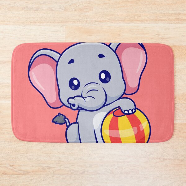 Item preview, Cute Elephant Playing Ball Circus Cartoon Icon designed and sold by hjian8219.