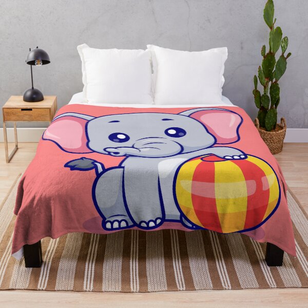 Item preview, Cute Elephant Playing Ball Circus Cartoon Icon designed and sold by hjian8219.