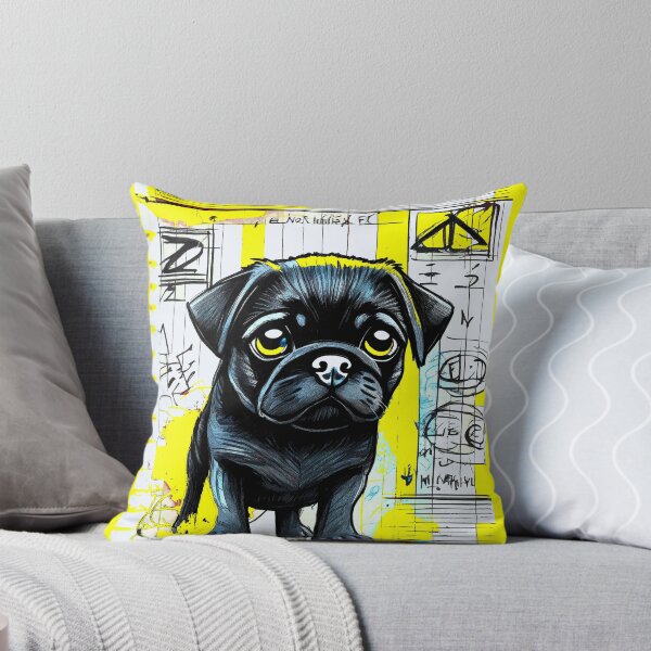 Item preview, Pug Sketchbook 4 YELLOW designed and sold by RedBluffTraders.