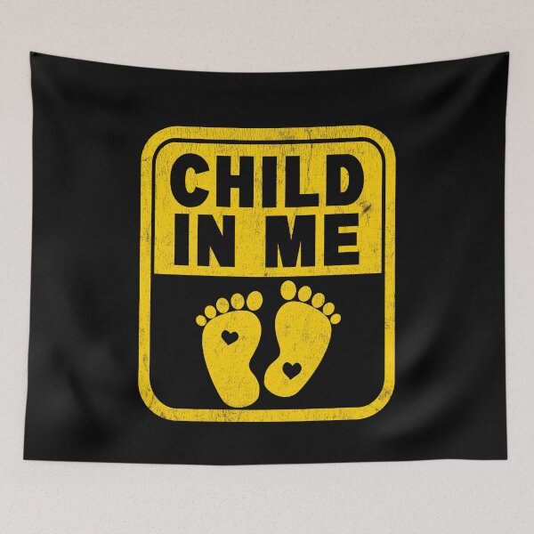 Item preview, Child in Me for Mom To Be Pregnancy Announcement with Baby On Board Sign designed and sold by ARTsPlural.