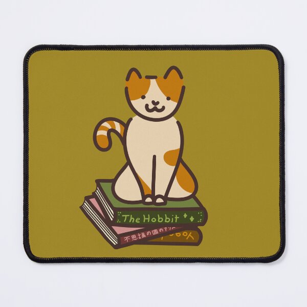 Item preview, Bookish Cat - Kawaii Cat Reading Stack designed and sold by Chigurena.