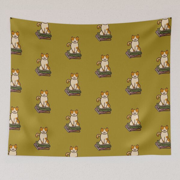 Item preview, Bookish Cat - Kawaii Cat Reading Stack designed and sold by Chigurena.