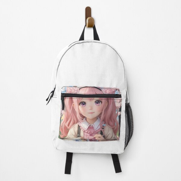 Item preview, Cute Kawaii anime girl with big, sparkly eyes, designed and sold by DevushkaStore.