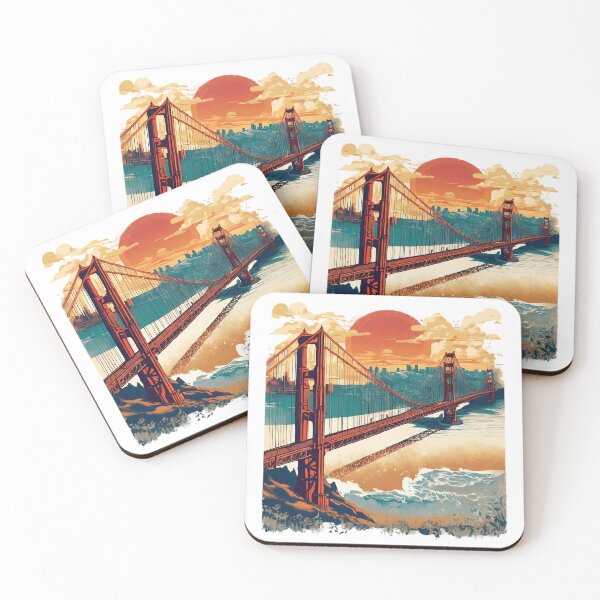 Item preview, Golden Gate Illustration designed and sold by DesignMaxa.
