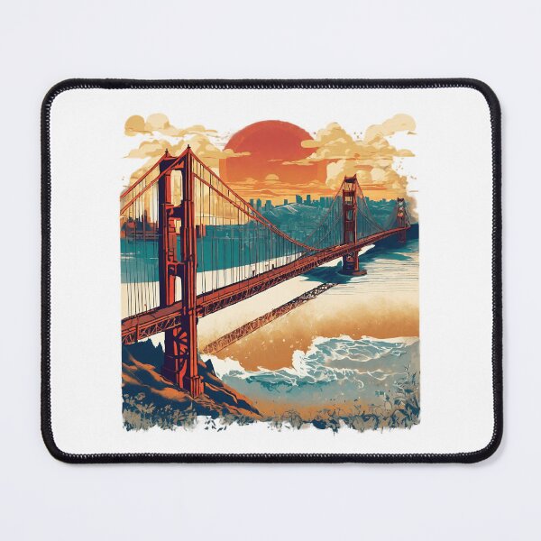 Item preview, Golden Gate Illustration designed and sold by DesignMaxa.