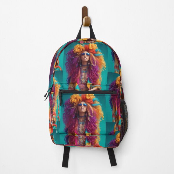 Item preview, Hippie with wild hair - Free and Happy designed and sold by KeshaEls.