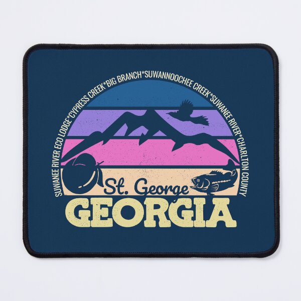 Item preview, St. George Georgia Sunset Retro Vintage Local Pride Logo designed and sold by CRHPOD20.