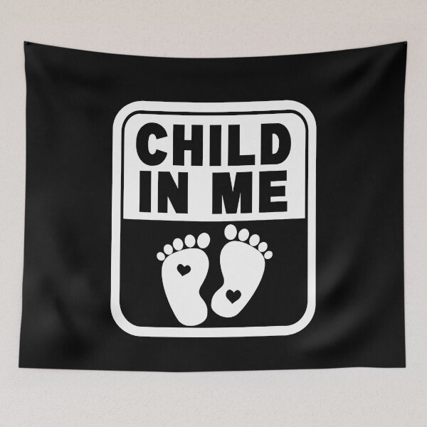 Item preview, Child in Me for Mom To Be Pregnancy Announcement with Baby On Board Sign designed and sold by ARTsPlural.
