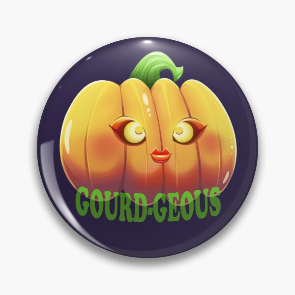 Item preview, Gourd-geous Halloween Pumpkin designed and sold by Angele Gougeon.