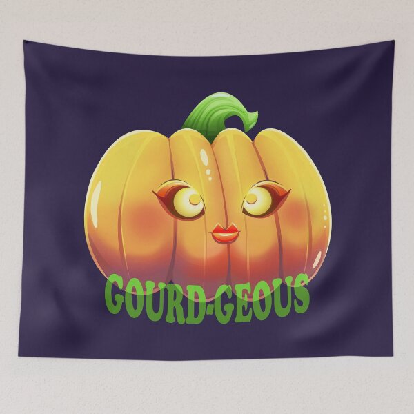 Item preview, Gourd-geous Halloween Pumpkin designed and sold by Angele Gougeon.