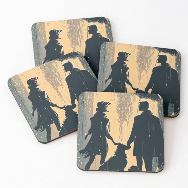 Item preview, Under the rain with dogs designed and sold by GGardenStudio.