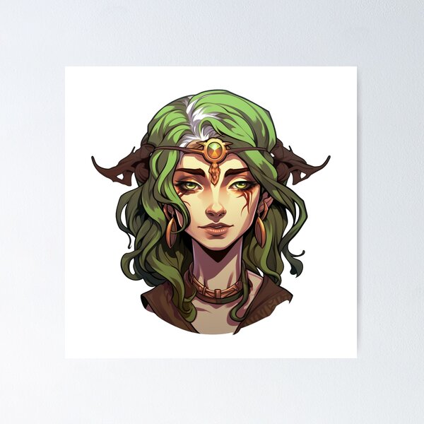 Downloadable & D&D Custom Character art for a Female Elf  Fighter/Rogue/Druid/Ranger/ - DMing Dad