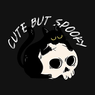 Cute Cat & Skull Pastel Goth