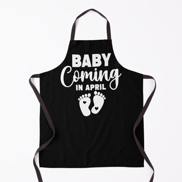 Aperçu de l'œuvre Nouveau bébé à venir en avril Annonce de grossesse pour future maman New Mommy Est. 2024 créée et vendue par ARTsPlural.