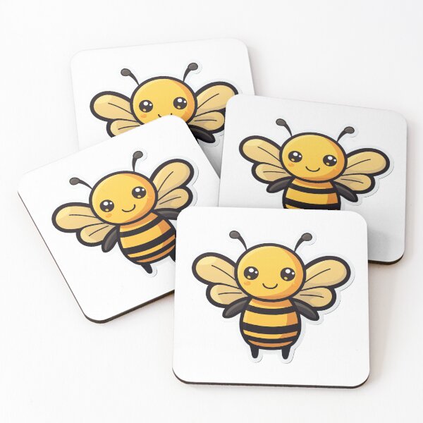 Item preview, Cute friendly bee designed and sold by AllDayKawaii.