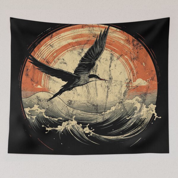 Item preview, A Tern / Seabird - Distressed Vintage Street Art Bird designed and sold by GVRDesign.
