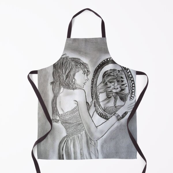 Item preview, Girl see her reflection of past conceptual art designed and sold by MubaraksArt.