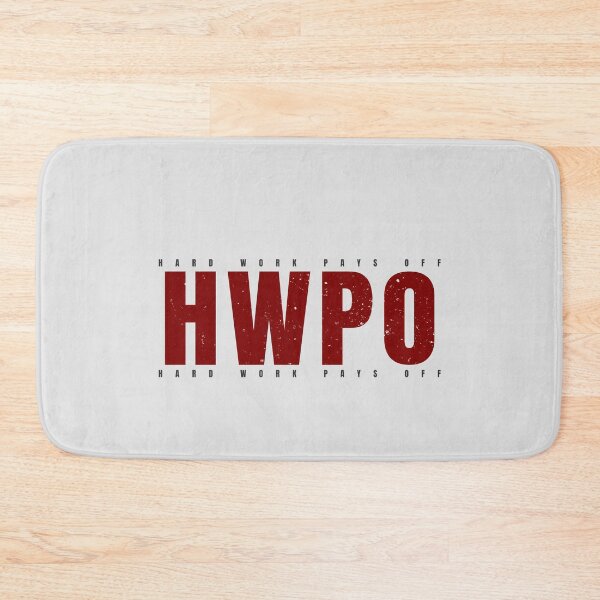 Item preview, HWPO Hard Work Pays Off blood red 2 designed and sold by Art Happens.