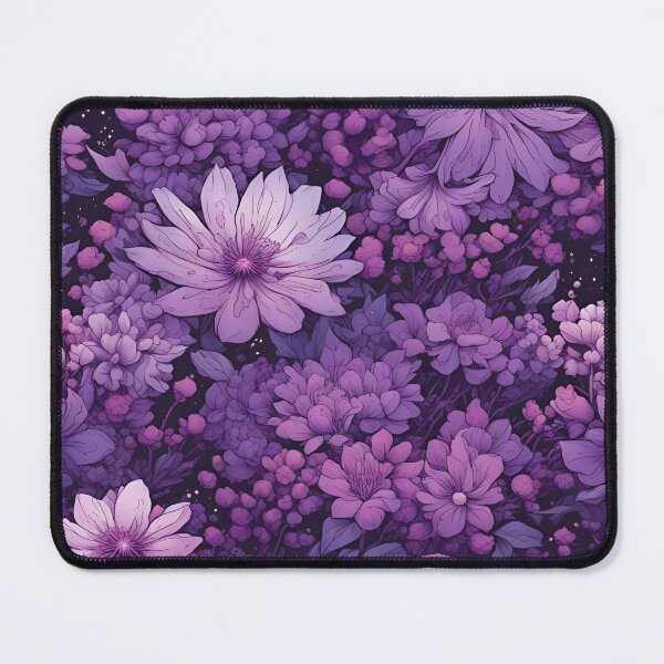 Item preview, Dark Purple Flowers Seamless Pattern designed and sold by SeamCraft.
